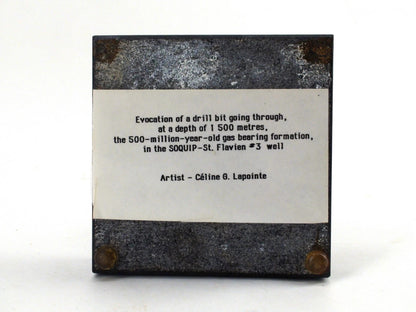 Celine G. Lapointe - Abstract Completed Drill Bore, Bronze Statue - Canadian Art