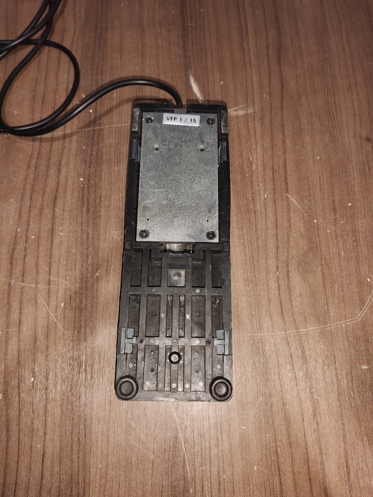VFP-1-25 Single Piano-Style Sustain Pedal With Polarity Switch Made in Italy