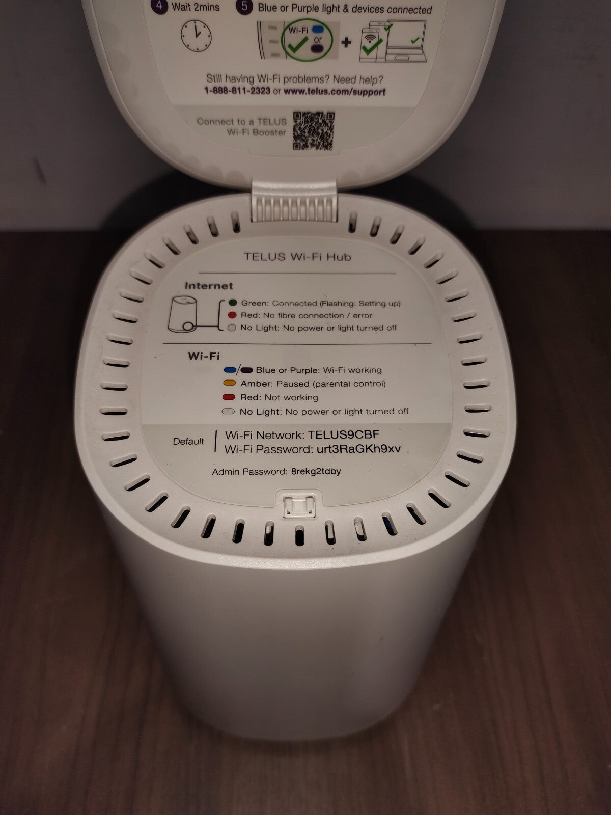 TELUS WIFI HUB ARCADYAN ROUTER