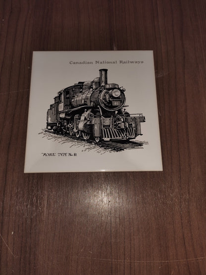 Vintage 1970’s Canadian National Railways Safety Award Ceramic Wall Plaque Train