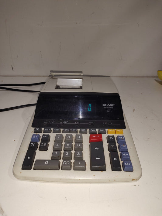 Sharp EL-2630P III Electronic Printing Calculator  High-Speed Ribbon Printer