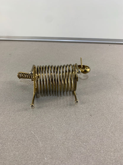 Vintage Chrome Coil Letter Holder