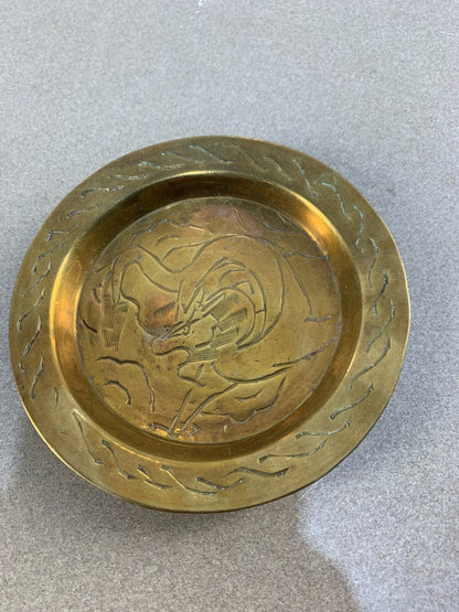 Chinese Brass Trinket Dish