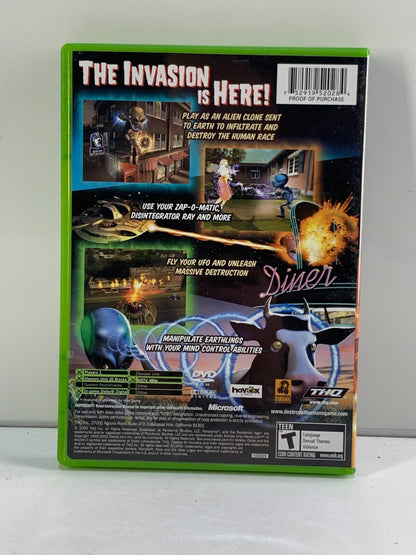 Destroy All Humans! Xbox Originals One Giant Step on Mankind Complete + Manual