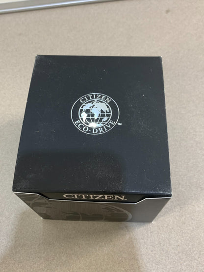 Citizen Corso Eco Drive Stainless Steel Black Dial Watch - Complete in box