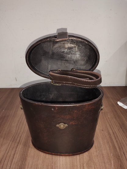 Vintage Wooden and Leather case for Binoculars