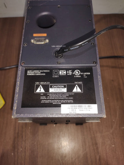 Dell A425 Zylux Multimedia Computer Powered Subwoofer