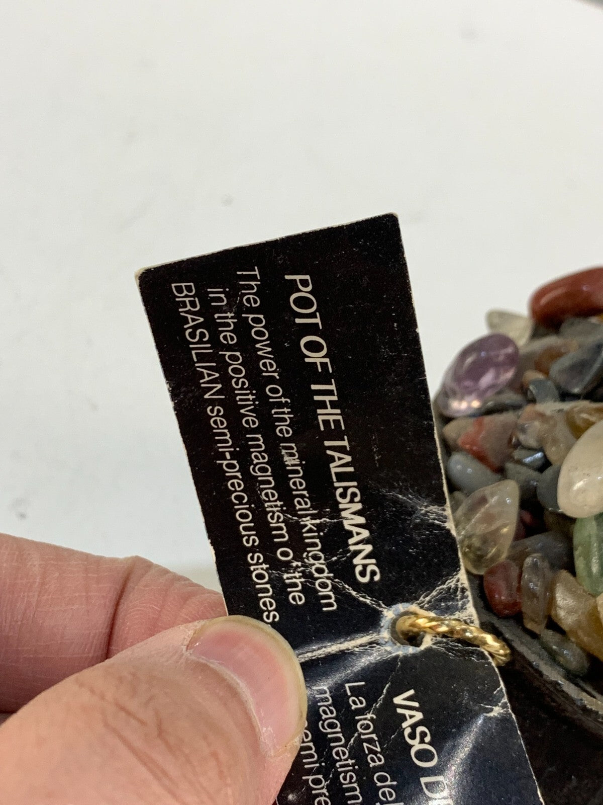 POT OF THE TALISMANS, Made with Iron Cast & BRASILIAN semi-precious stones