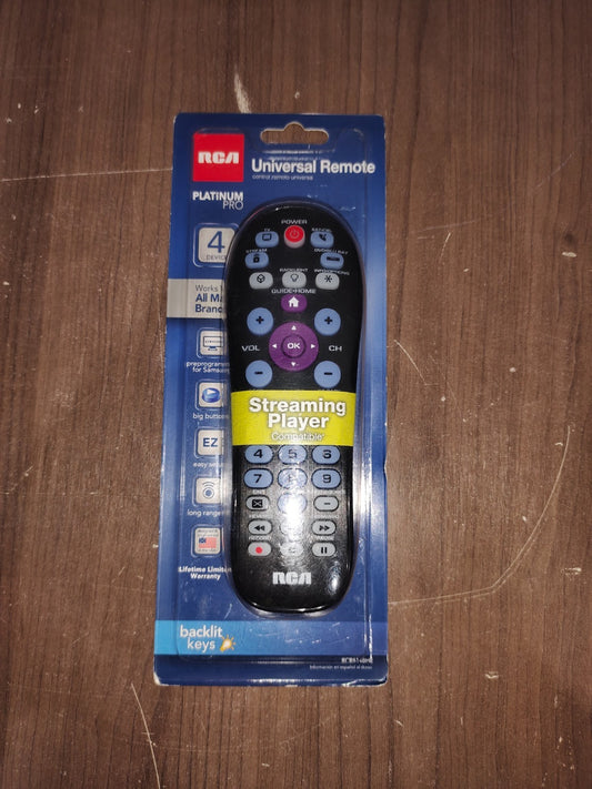 RCA Universal Remote Platinum Pro 4 Device Programmable - New In Box