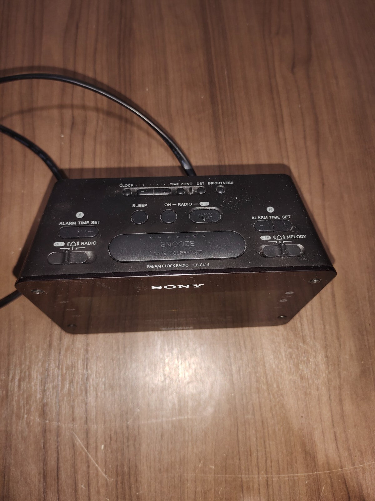 Sony ICF-C414 Dream Machine Large Display Dual Alarm Clock Radio