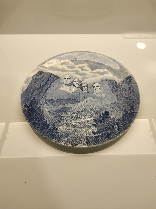 Vintage Mt. Rushmore Collectible Plate By Johnson Bros For Sunset Supply Co
