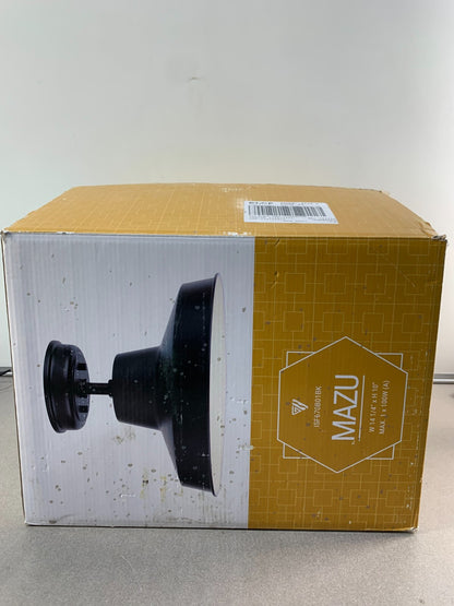 Canarm Mazu ISF670B01BK 1-Light Semi-Flush Mount