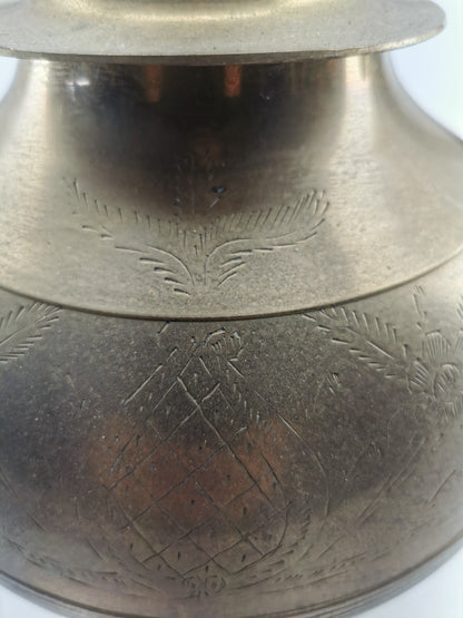 Vintage brass tea kettle