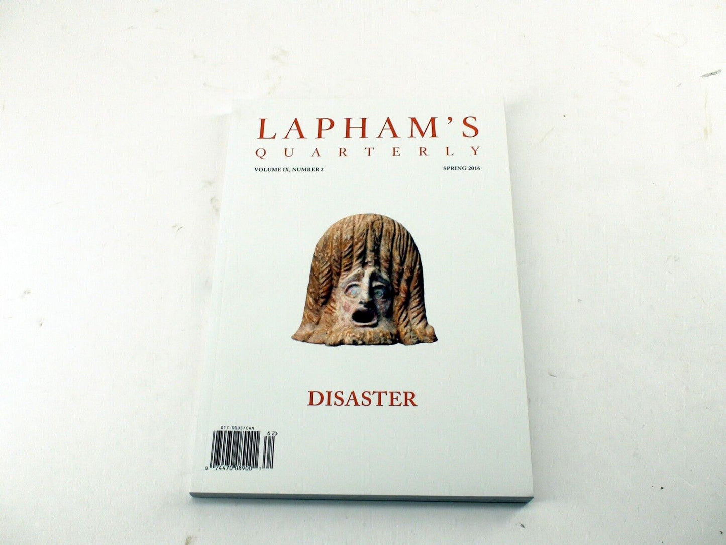 Lapham's Quarterly Spring 2016 - Disaster Issue - Collectible Literary Journal