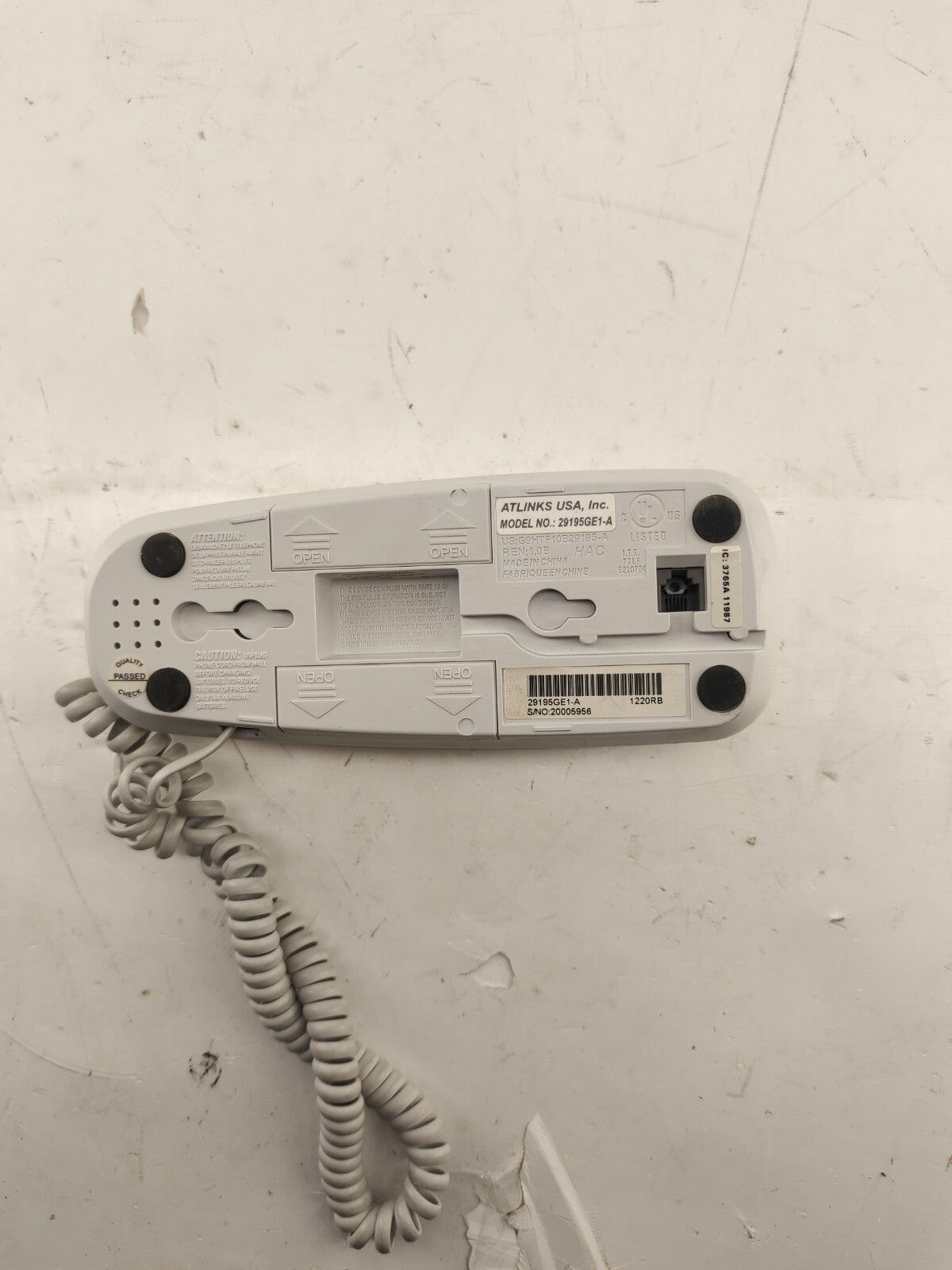 GE White Corded Telephone