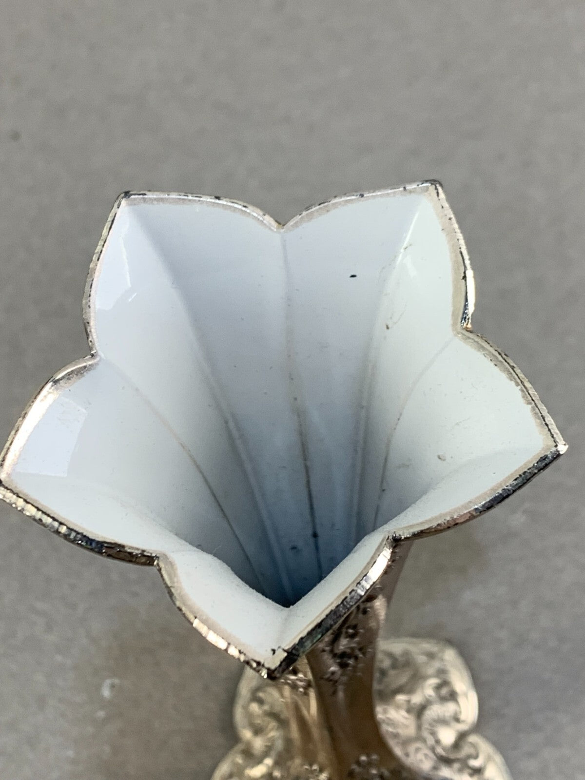 Vintage Condisco E.P Antimony Silver Plated Ornate Bud Vase