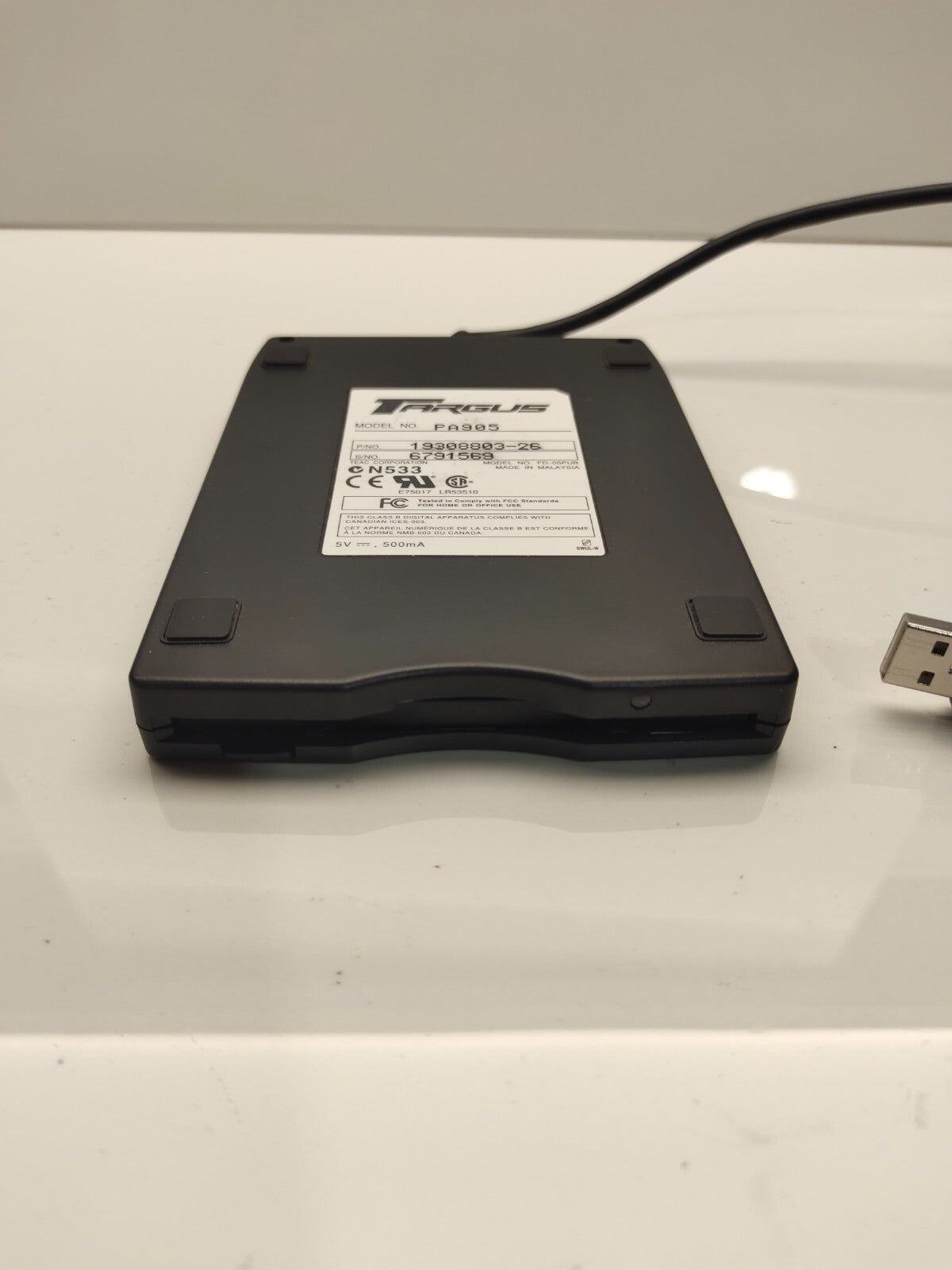 Targus PA905 External Floppy Drive USB FD-05PUB