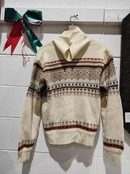 Vintage 70s HUDSON BAY Baymart Fair Isle Arcylic Sweater Pullover Men's