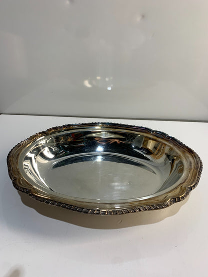 Vintage Silver Plated Tray Primrose Plate Lead Mounts EP Copper 036