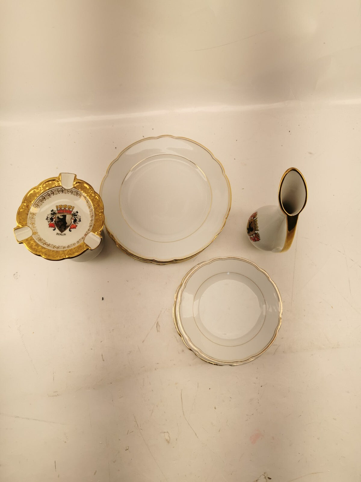 Bavaria Germany Plates & Creamer.