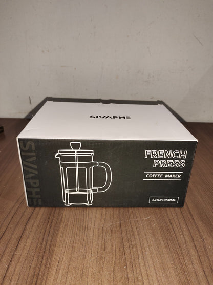 12 Oz French Press Coffee/tea Maker Single Cup Espresso Press Stainless Steel
