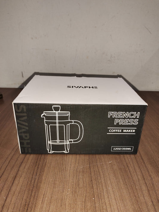 12 Oz French Press Coffee/tea Maker Single Cup Espresso Press Stainless Steel
