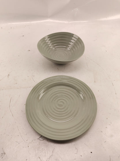 Portmeirion Sophie Conran Porcelain 4 pc. Dinnerware Place Setting in Grey