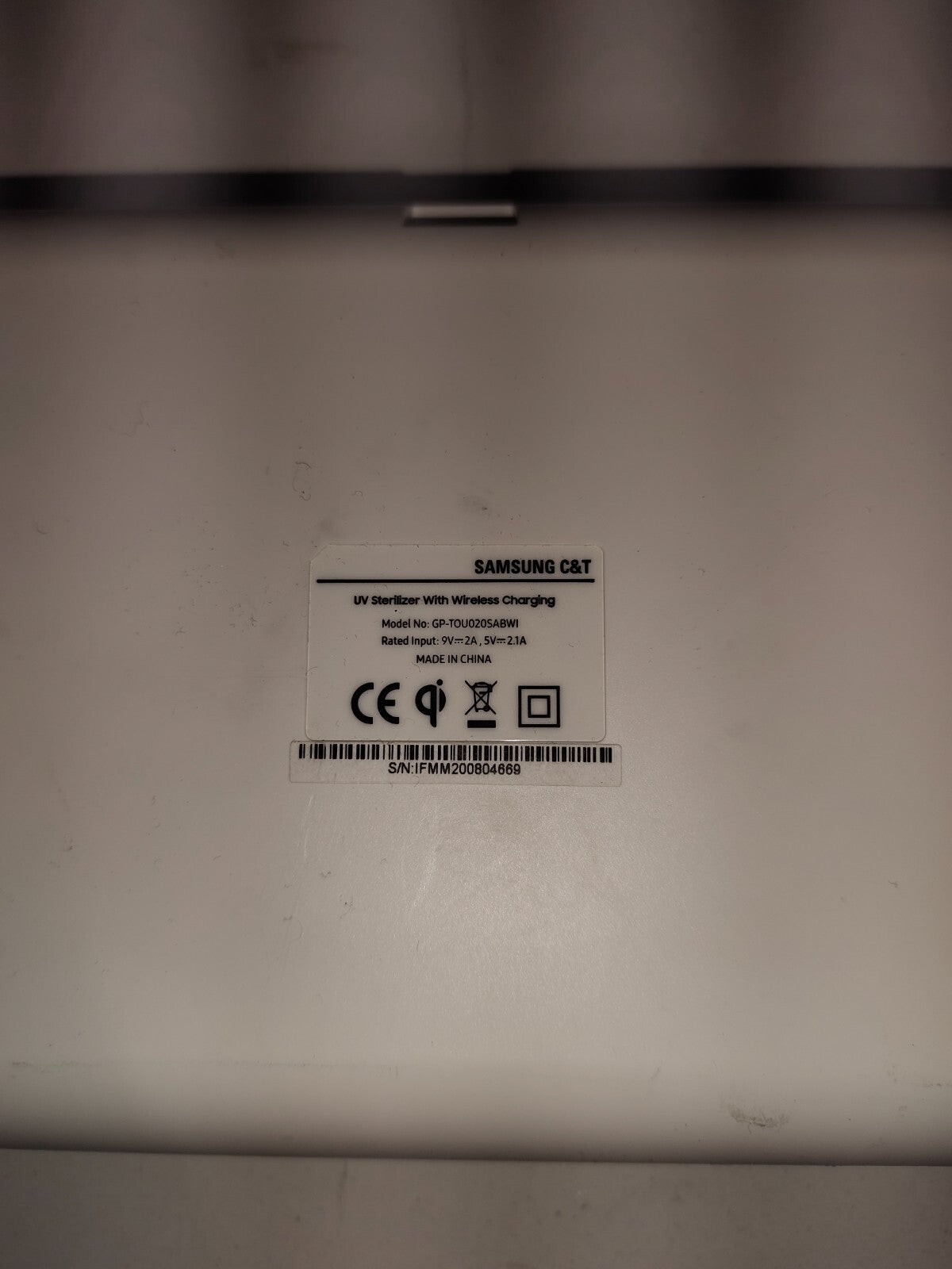 Samsung UV Sterilizer QI Wireless Charger