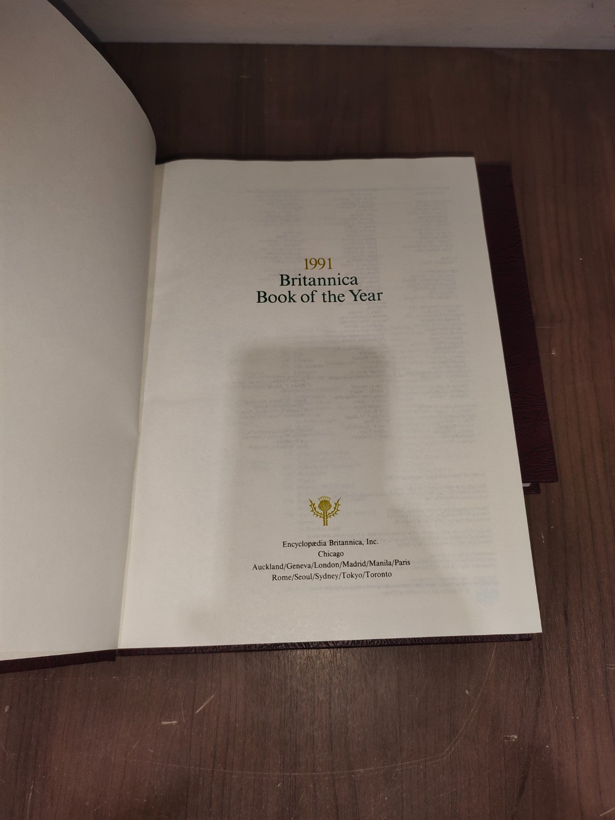 Encyclopedia Britannica Book Year - Set of 3 (1990-1991-1992)