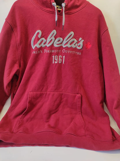 Cabela's Men's Pullover Hoodie Sweater Size-3XL Red-Blue