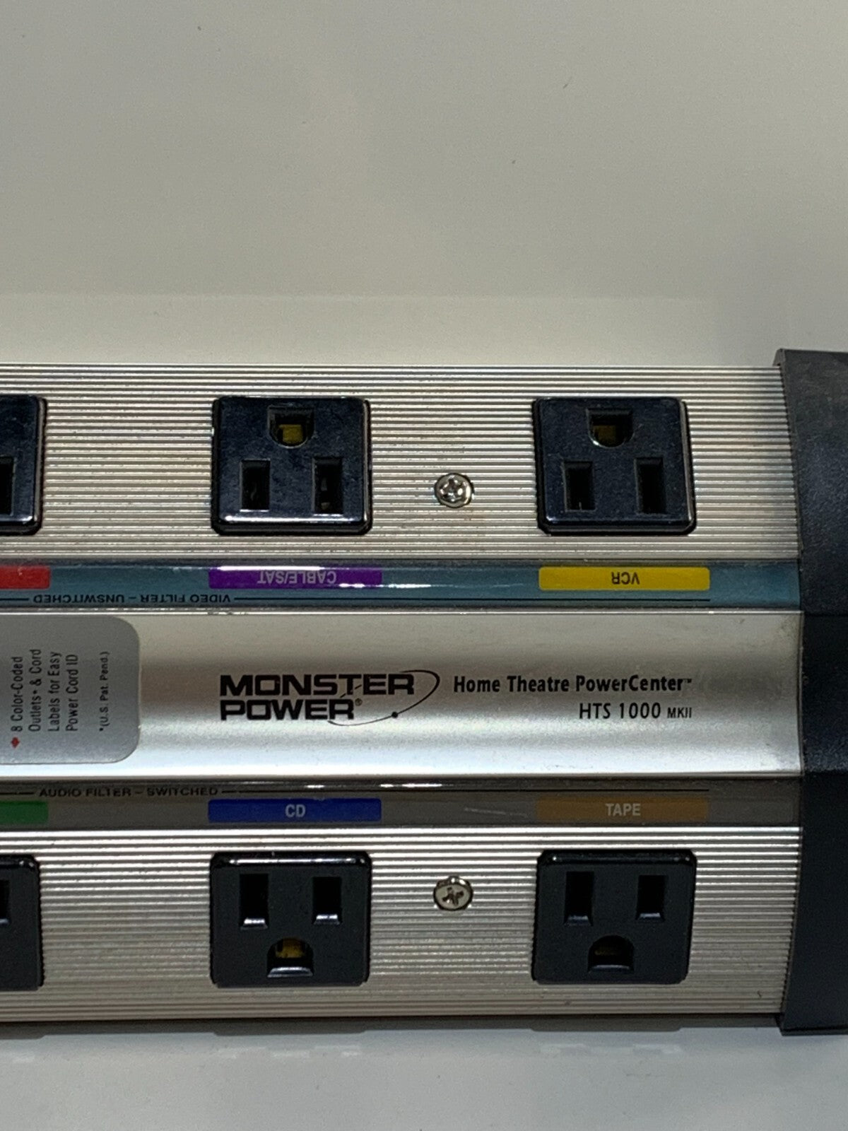 Monster Power Home Theater Power Center HTS 1000 MKII Surge Protector TESTED