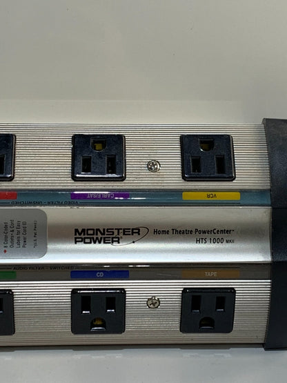 Monster Power Home Theater Power Center HTS 1000 MKII Surge Protector TESTED