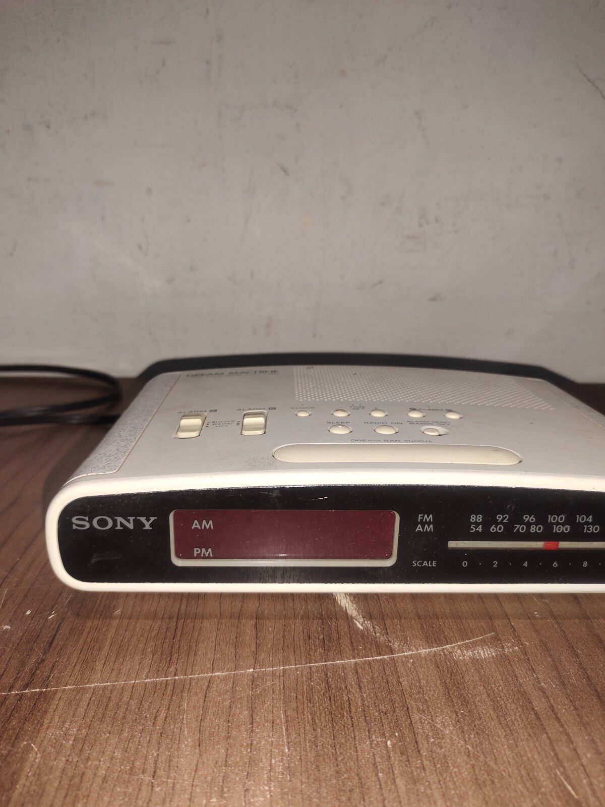 Vintage Sony Dream Machine ICF-C420 Dual Alarm AM/FM Clock Radio - White
