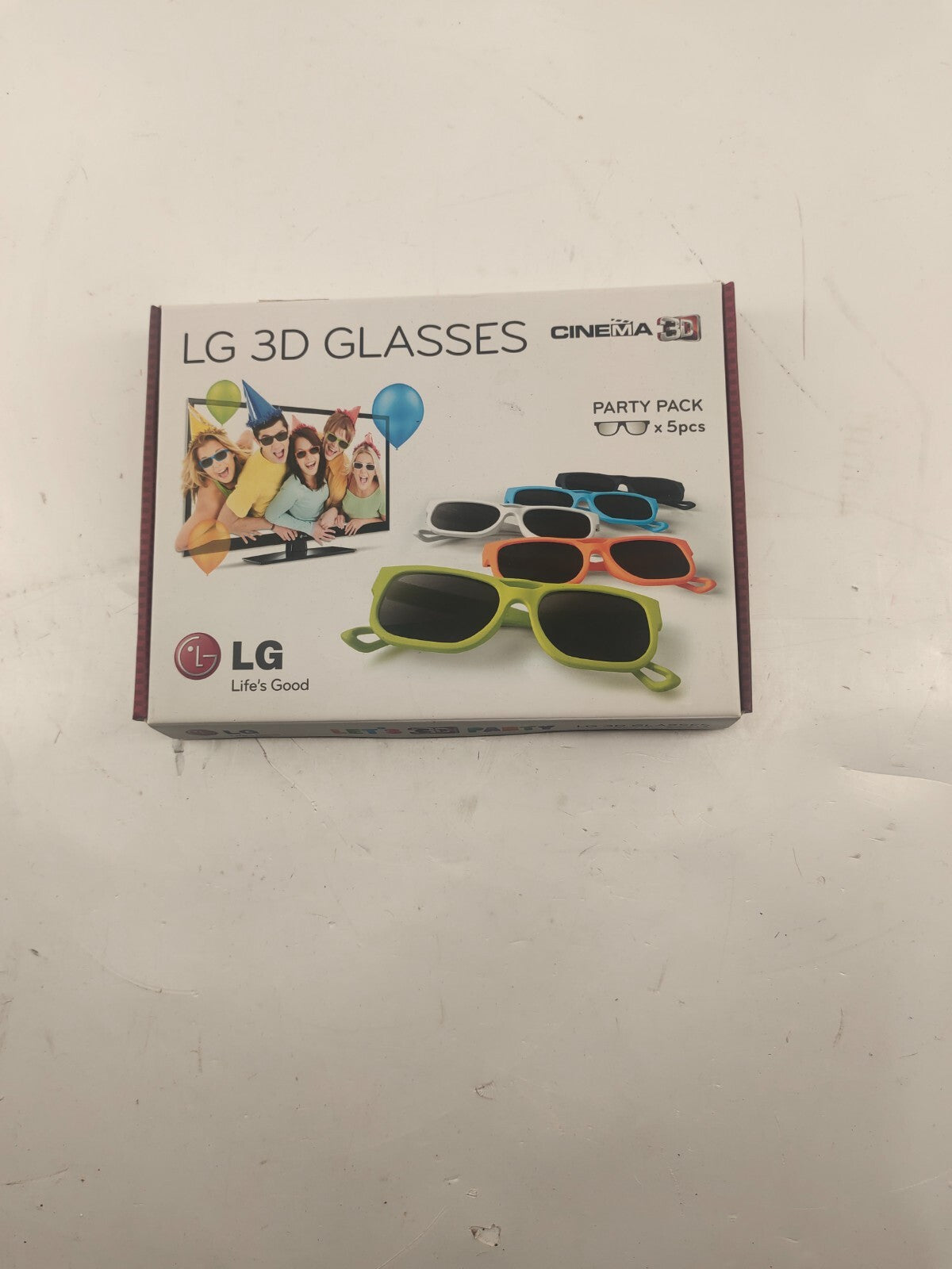 LG NEW Lot 5x Cinema 3D Glasses AG-F215 Party Pack Family Bundle Multicolor