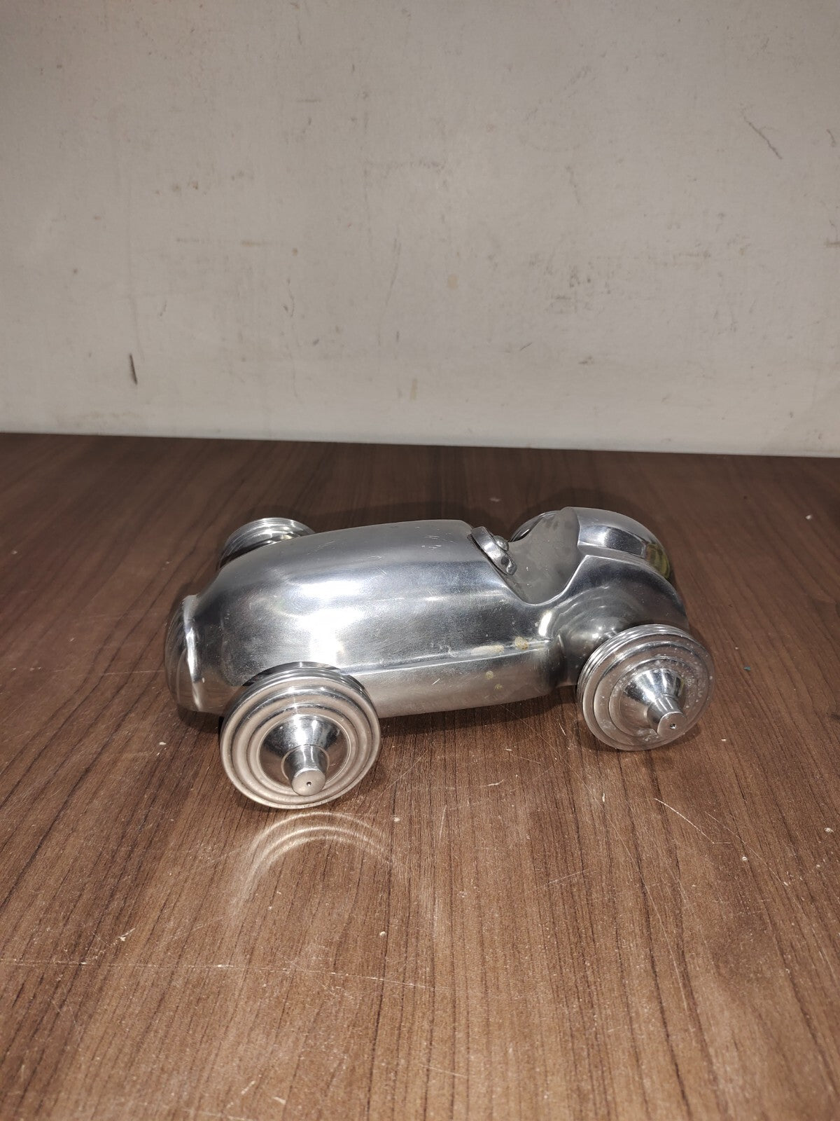 Cast Aluminum Racecar Roadster Car Auto Paperweight Desk Shelf Decorative Art