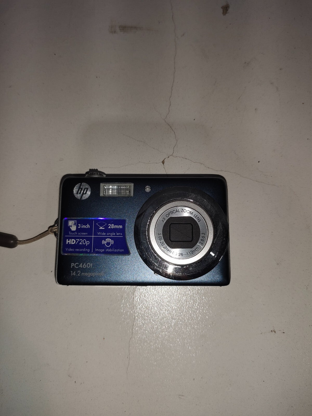 HP (Hewlett-Packard) PC460T 14.2MP Digital Camera, Touch Screen - Untested