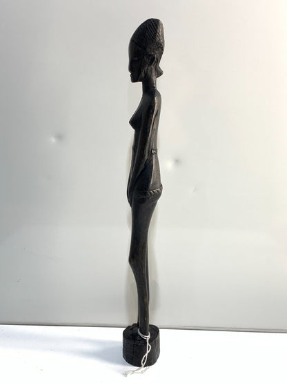 Vintage Besmo Kenyan Carved Woman