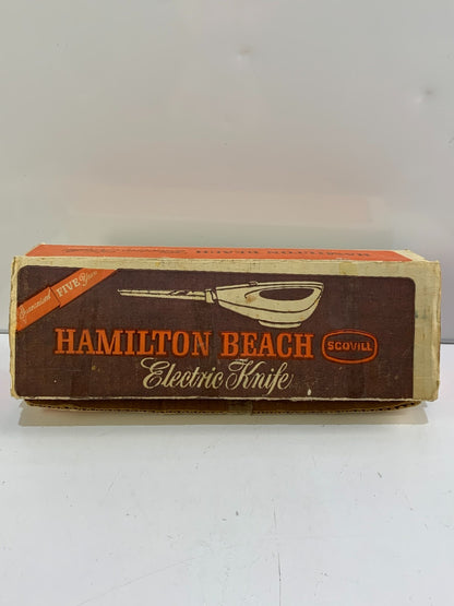 Vintage Hamilton Beach Scovill Electric Carving Knife With Original Box
