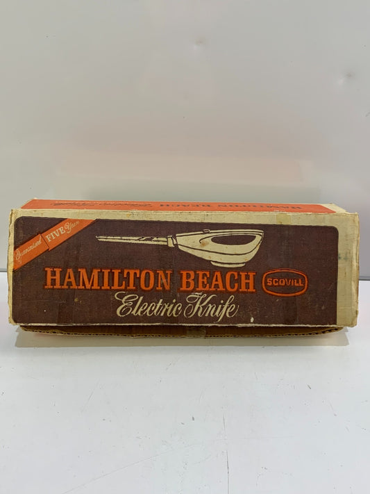 Vintage Hamilton Beach Scovill Electric Carving Knife With Original Box