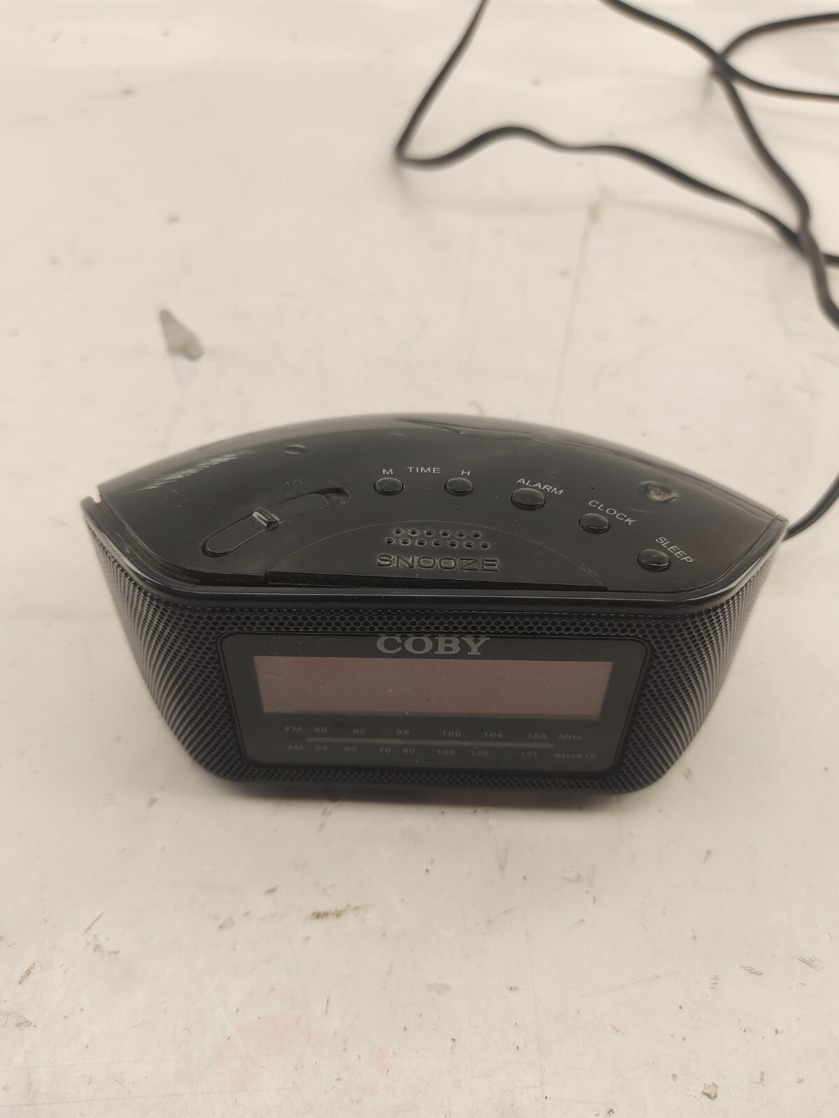 Coby Big Led Digital AM/FM Alarm Clock Radio - Snooze