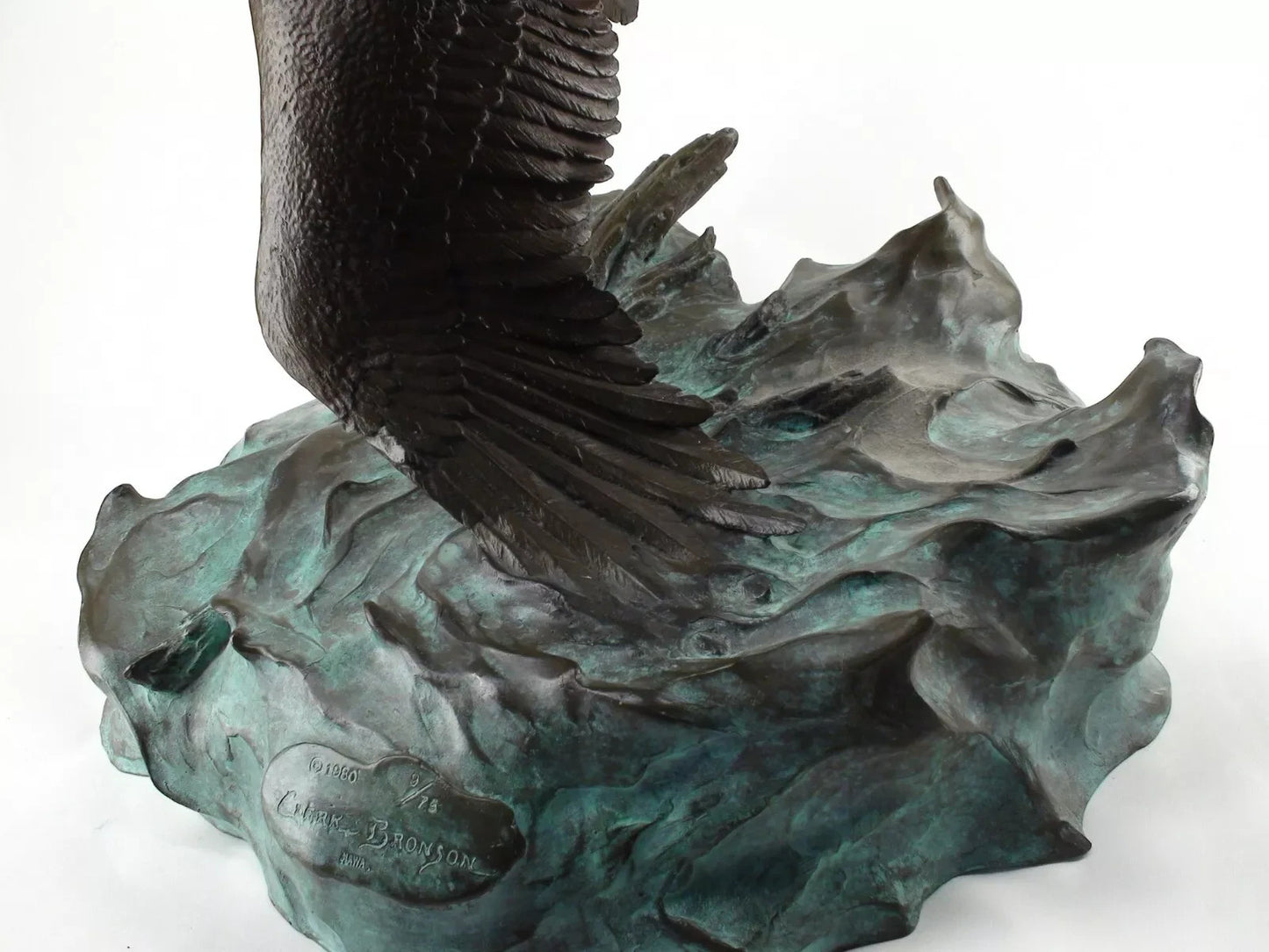 Bronze “Eagle’s Conquest” by Clark E. Bronson 1980 #9/75 Wildlife Art