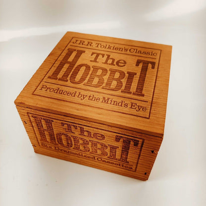 The Hobbit Six Dramatised Cassettes Produced by Mind's Eye with Wooden Box