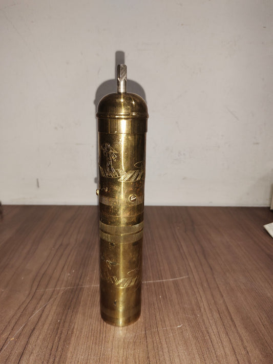 Authentic Vintage Handmade Brass Coffee Grinder Mill