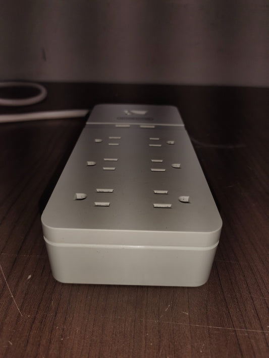 Power Strip with 10ft Extension Cord, NTONPOWER Flat Plug FPC-6A2U-US