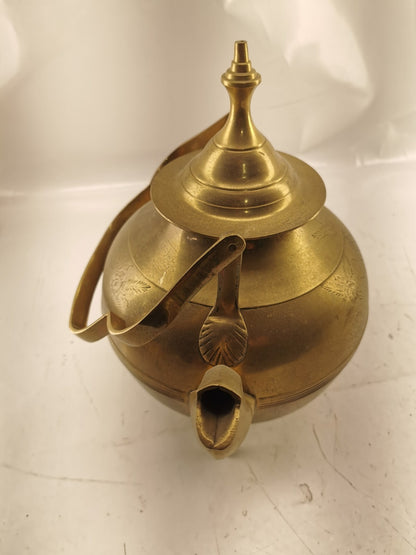 Vintage brass tea kettle