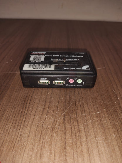 StarTech.com SV211KUSB 2 Port Black USB KVM Switch Kit - 2