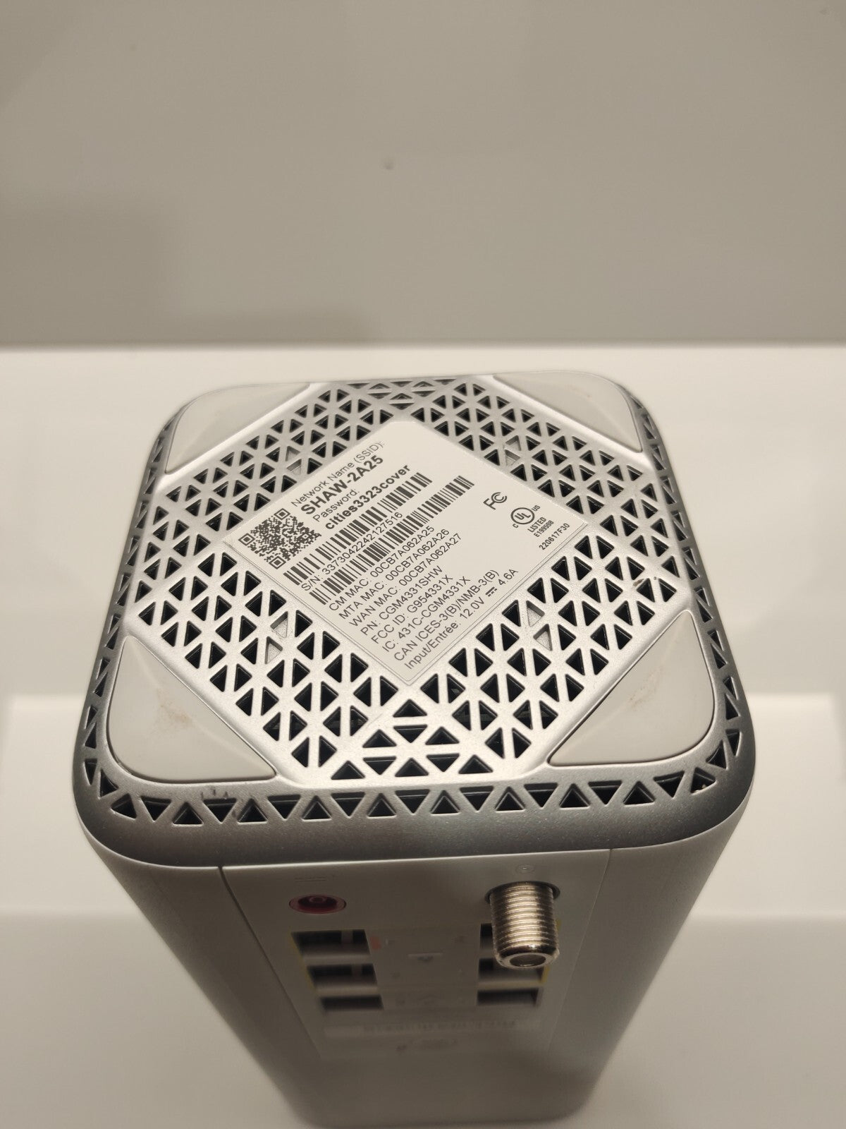 Shaw's Fibre Gateway 2.0, 177B