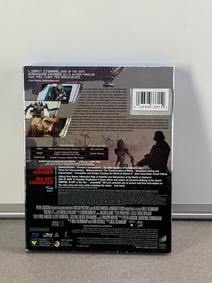 District 9 (Blu-Ray + DVD Disc, 2009, 2-Disc Set, With Slipcover)