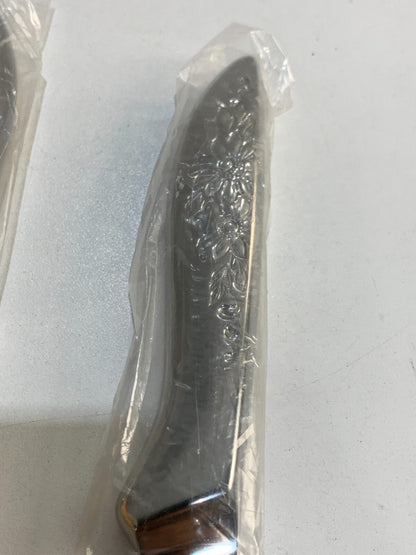 Vintage DYNASTY Japan STAINLESS STEEL set of 2 Meat Carving Knife & a Meat Fork
