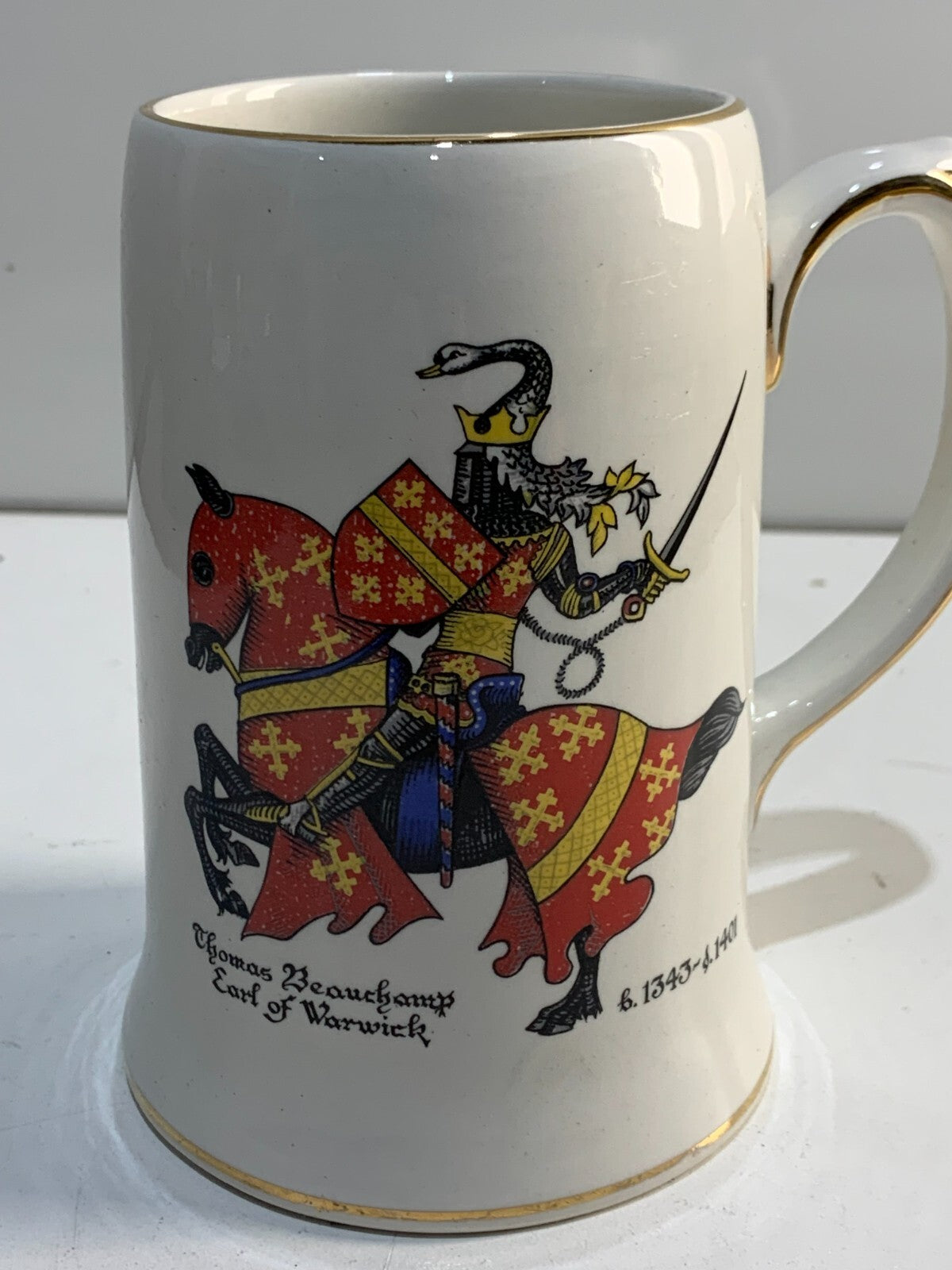 Vintage Sadler England "The Black Prince" Mug Original